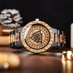 VIKING Men's Watches Casual Wooden Wrist Watch for Men Support Personalized Dropshipping