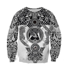 Viking Odin Best Viking Tattoo 3D Hoodies Men/women Hipster Streetwear Outfit