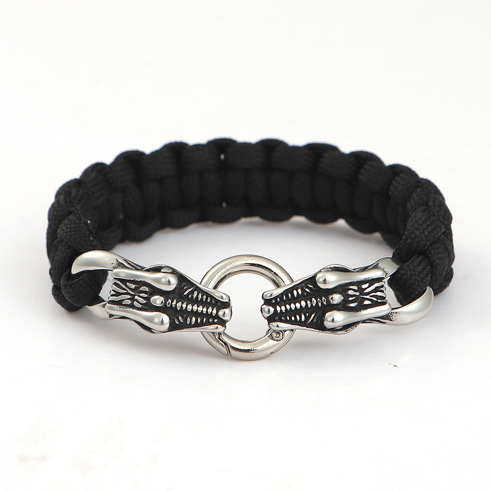 Men's Norse Viking Mythology Stainless Steel Faucet Bracelet