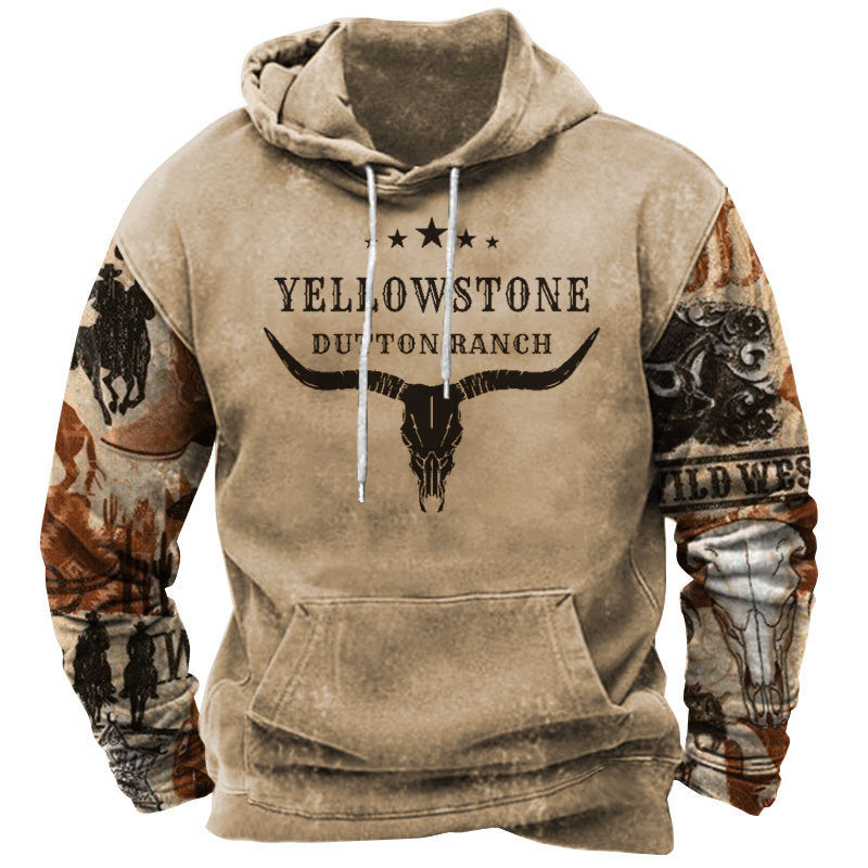 Hoodie Men's Street Trend Viking Mythology