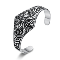 Viking Warrior Old Man Head Stainless Steel Men's Bracelet Trendy