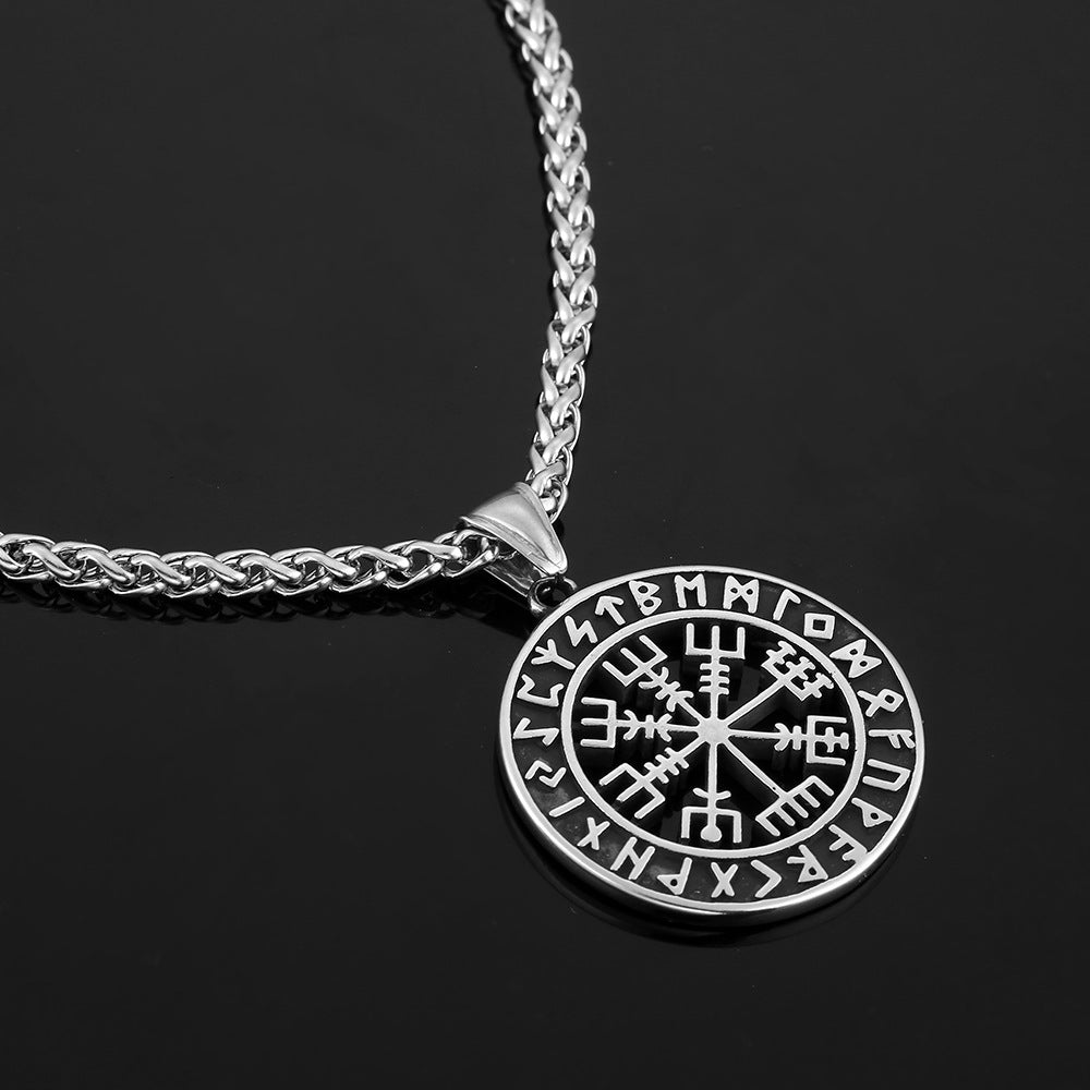 Nordic Mythology Viking Compass Necklace