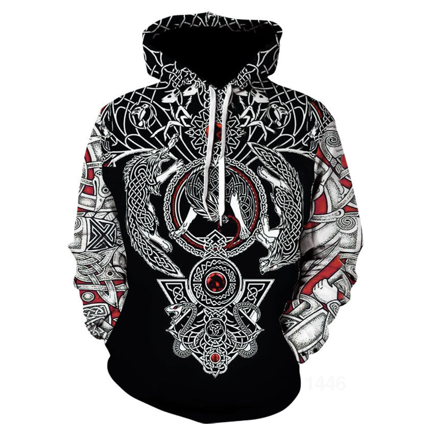 Viking God Printed Neutral Casual Sportswear