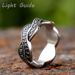 2024 New Creative 316L Stainless Steel Viking Nordic Celtic Festival and Runes Ring For Men Fashion Biker Cool Jewelry Gift