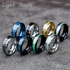 2022 NEW Men's 316L stainless-steel rings Odin Viking rune with multicolour fashion RING Amulet Jewelry Gift free shipping