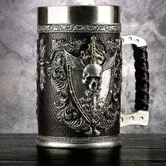 Beer Mugs Stein Tankard Double Headed Eagle Winged Sword