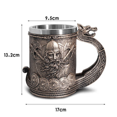 Creative Viking Pirate Beer Steins Resin Craft