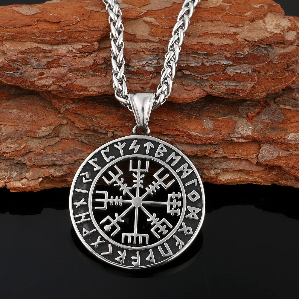 Nordic Mythology Viking Compass Necklace