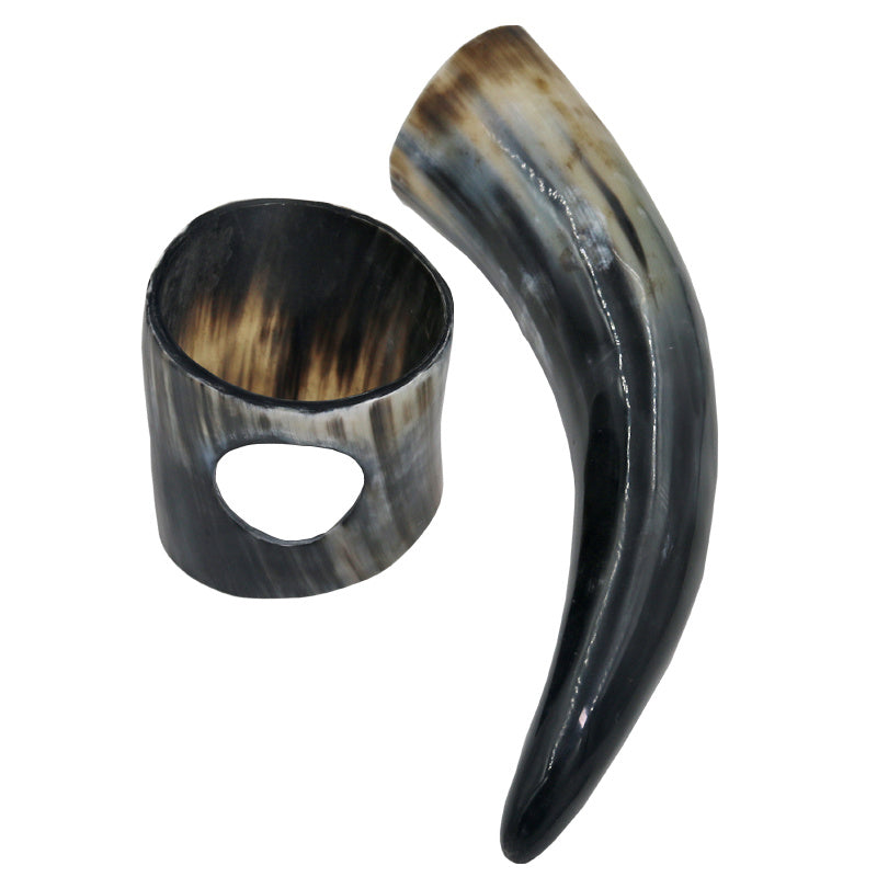 Handicrafts Home Real Viking Drinking Horn Mug With Stand Cu