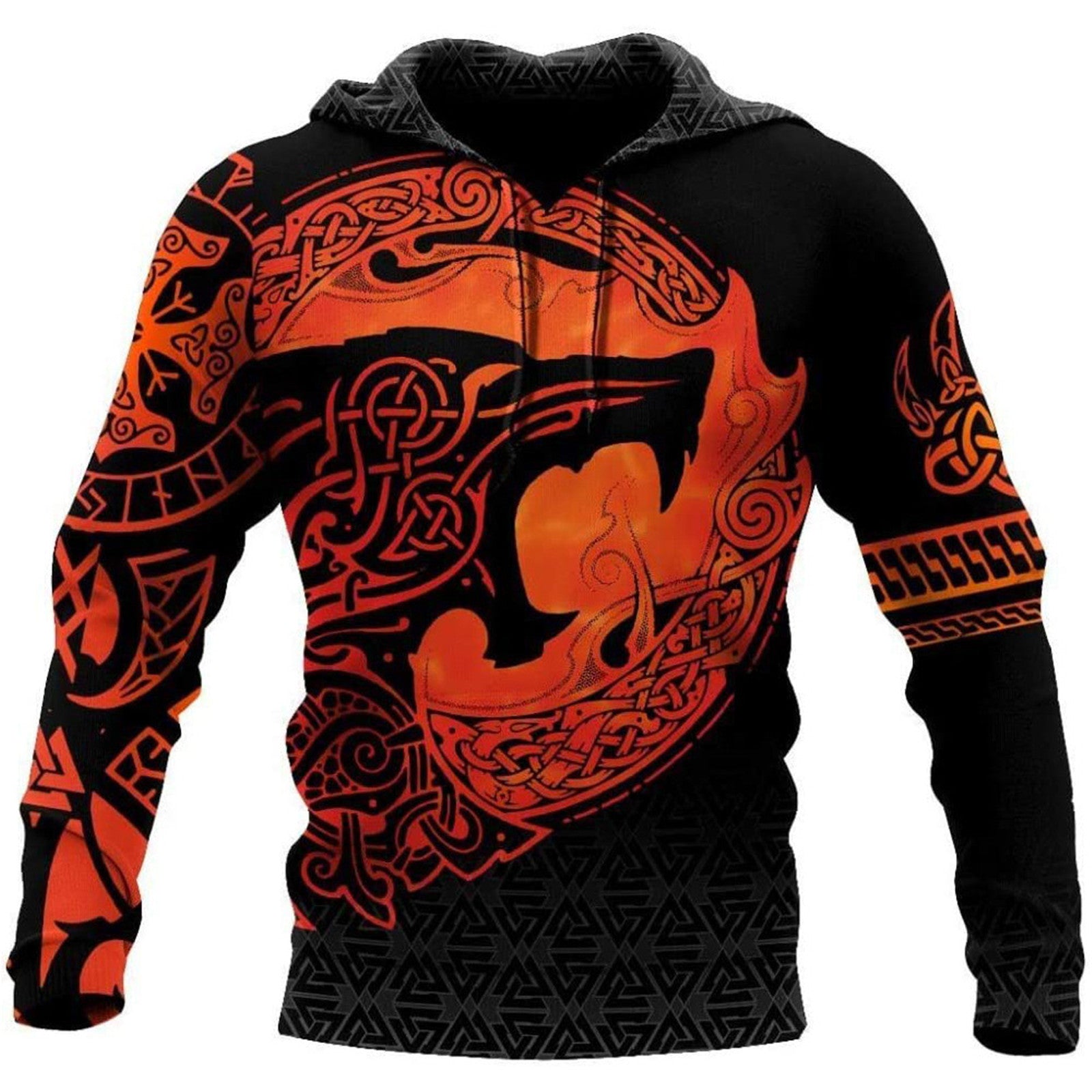 Viking 3D Digital Printing Sweatshirt Jacket